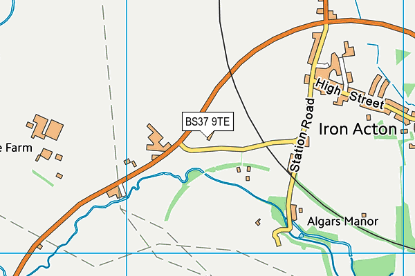 BS37 9TE map - OS VectorMap District (Ordnance Survey) BS37 9TE map - OS VectorMap District (Ordnance Survey)