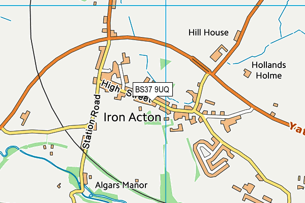 BS37 9UQ map - OS VectorMap District (Ordnance Survey)