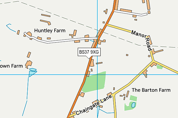 BS37 9XG map - OS VectorMap District (Ordnance Survey) BS37 9XG map - OS VectorMap District (Ordnance Survey)