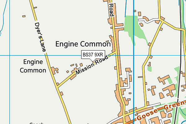 BS37 9XR map - OS VectorMap District (Ordnance Survey) BS37 9XR map - OS VectorMap District (Ordnance Survey)