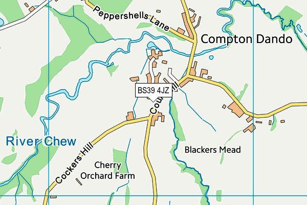 BS39 4JZ map - OS VectorMap District (Ordnance Survey) BS39 4JZ map - OS VectorMap District (Ordnance Survey)
