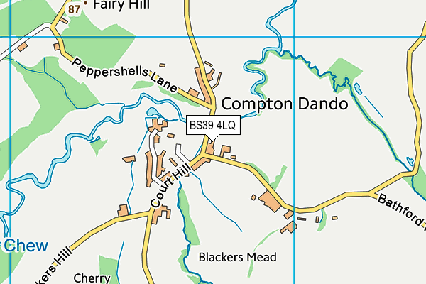 BS39 4LQ map - OS VectorMap District (Ordnance Survey) BS39 4LQ map - OS VectorMap District (Ordnance Survey)