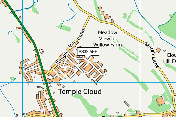 BS39 5EE map - OS VectorMap District (Ordnance Survey) BS39 5EE map - OS VectorMap District (Ordnance Survey)