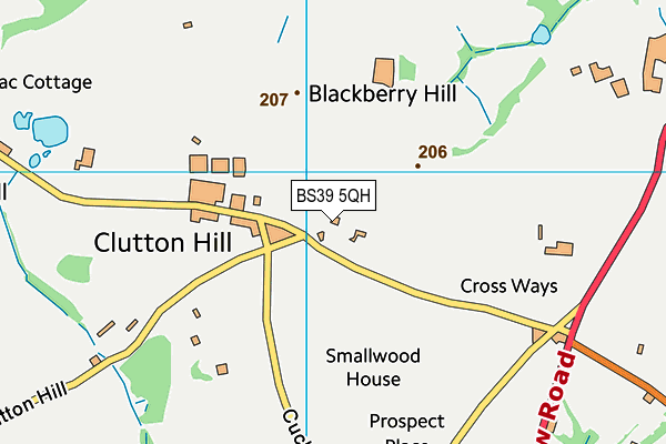 BS39 5QH map - OS VectorMap District (Ordnance Survey) BS39 5QH map - OS VectorMap District (Ordnance Survey)