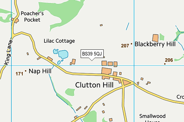 BS39 5QJ map - OS VectorMap District (Ordnance Survey) BS39 5QJ map - OS VectorMap District (Ordnance Survey)