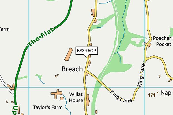 BS39 5QP map - OS VectorMap District (Ordnance Survey)