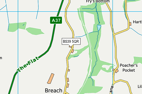 BS39 5QR map - OS VectorMap District (Ordnance Survey) BS39 5QR map - OS VectorMap District (Ordnance Survey)