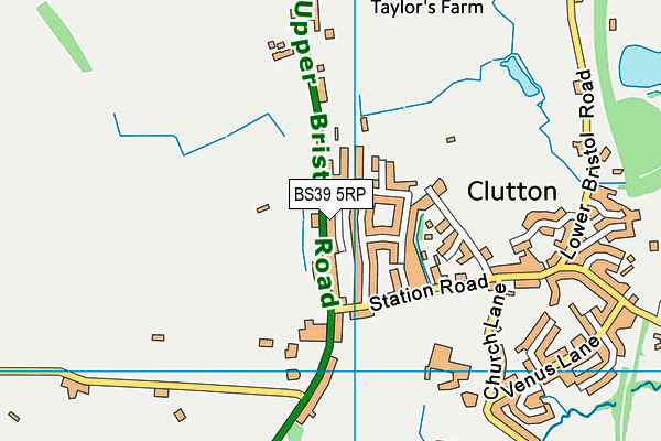 BS39 5RP map - OS VectorMap District (Ordnance Survey)