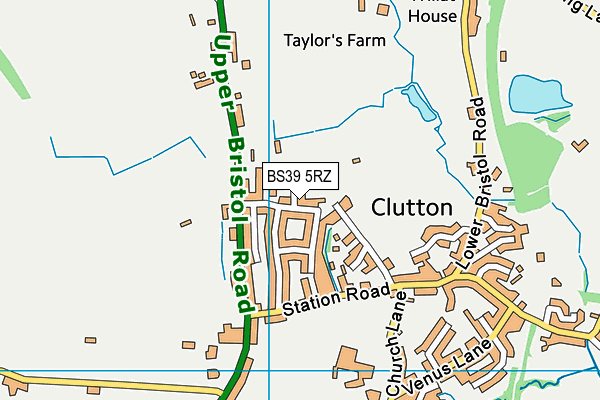 BS39 5RZ map - OS VectorMap District (Ordnance Survey) BS39 5RZ map - OS VectorMap District (Ordnance Survey)