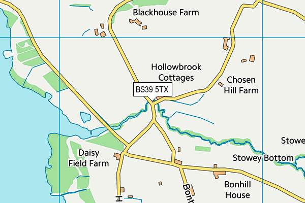 BS39 5TX map - OS VectorMap District (Ordnance Survey)