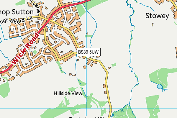 BS39 5UW map - OS VectorMap District (Ordnance Survey) BS39 5UW map - OS VectorMap District (Ordnance Survey)