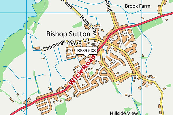 BS39 5XS map - OS VectorMap District (Ordnance Survey) BS39 5XS map - OS VectorMap District (Ordnance Survey)