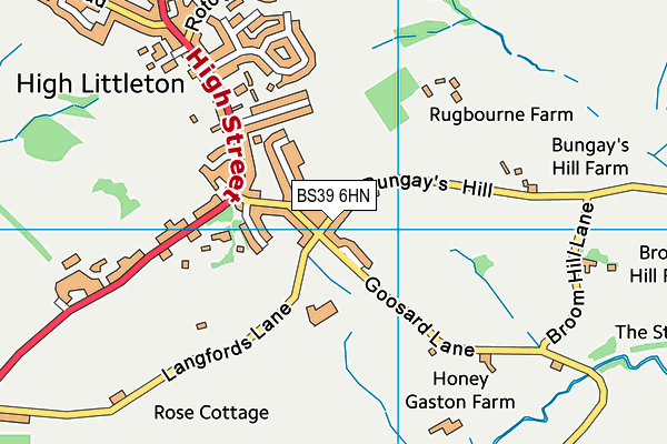 BS39 6HN map - OS VectorMap District (Ordnance Survey)
