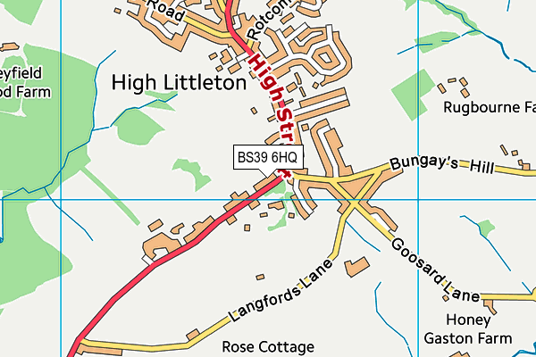 BS39 6HQ map - OS VectorMap District (Ordnance Survey)