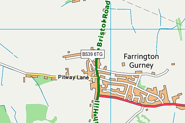 BS39 6TG map - OS VectorMap District (Ordnance Survey)