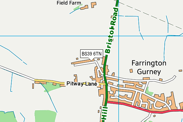 BS39 6TN map - OS VectorMap District (Ordnance Survey)