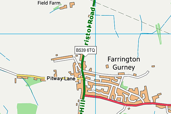 BS39 6TQ map - OS VectorMap District (Ordnance Survey)