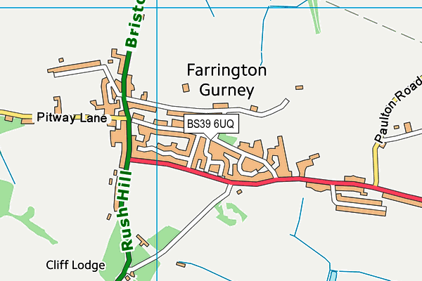 BS39 6UQ map - OS VectorMap District (Ordnance Survey)