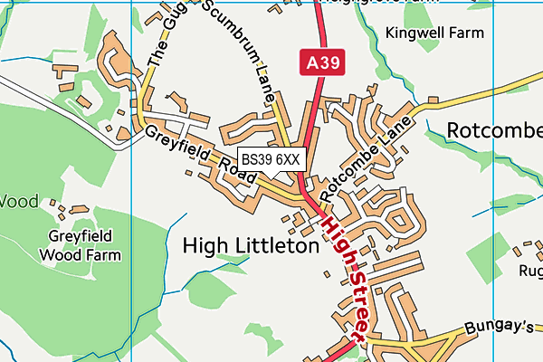 BS39 6XX map - OS VectorMap District (Ordnance Survey) BS39 6XX map - OS VectorMap District (Ordnance Survey)