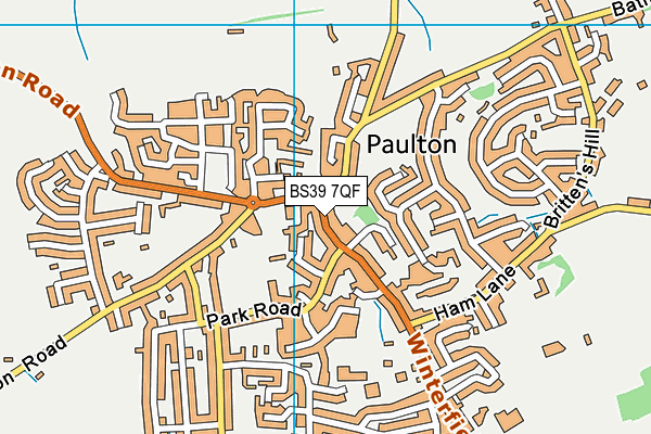 BS39 7QF map - OS VectorMap District (Ordnance Survey) BS39 7QF map - OS VectorMap District (Ordnance Survey)