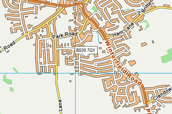 BS39 7QY map - OS VectorMap District (Ordnance Survey) BS39 7QY map - OS VectorMap District (Ordnance Survey)