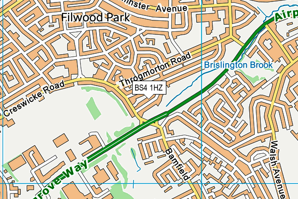 BS4 1HZ map - OS VectorMap District (Ordnance Survey) BS4 1HZ map - OS VectorMap District (Ordnance Survey)
