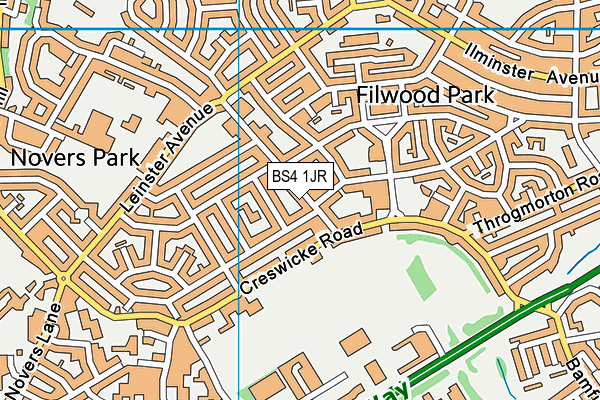 BS4 1JR map - OS VectorMap District (Ordnance Survey) BS4 1JR map - OS VectorMap District (Ordnance Survey)