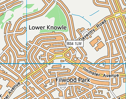 BS4 1LW map - OS VectorMap District (Ordnance Survey) BS4 1LW map - OS VectorMap District (Ordnance Survey)