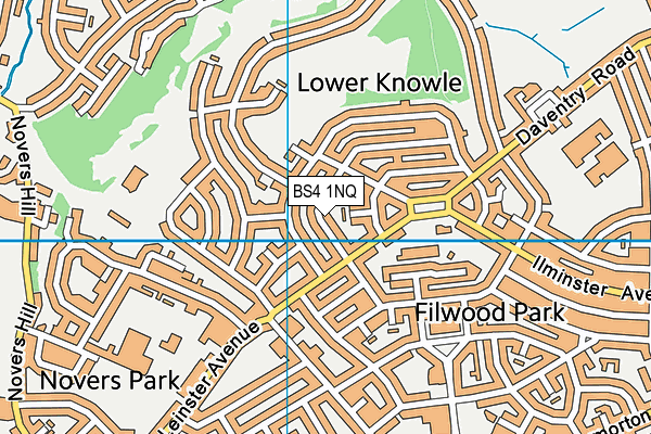 BS4 1NQ map - OS VectorMap District (Ordnance Survey)