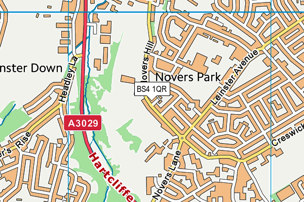 BS4 1QR map - OS VectorMap District (Ordnance Survey) BS4 1QR map - OS VectorMap District (Ordnance Survey)