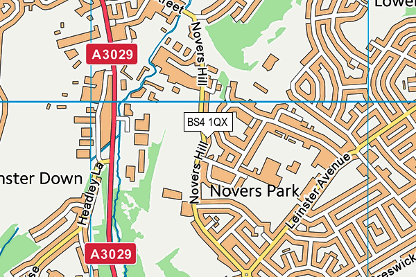 BS4 1QX map - OS VectorMap District (Ordnance Survey) BS4 1QX map - OS VectorMap District (Ordnance Survey)