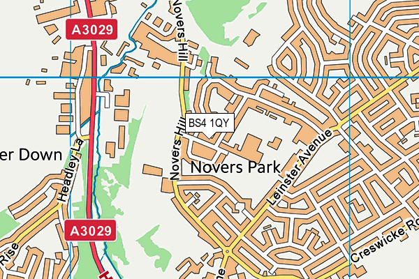 BS4 1QY map - OS VectorMap District (Ordnance Survey)