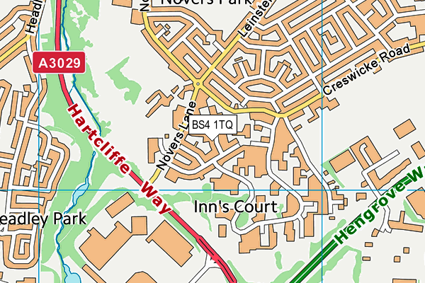 BS4 1TQ map - OS VectorMap District (Ordnance Survey) BS4 1TQ map - OS VectorMap District (Ordnance Survey)