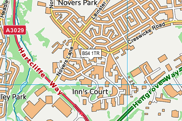 BS4 1TR map - OS VectorMap District (Ordnance Survey) BS4 1TR map - OS VectorMap District (Ordnance Survey)