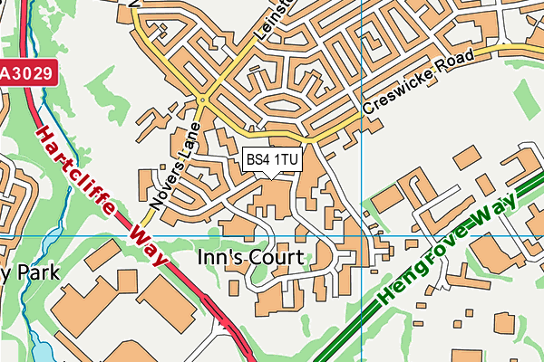 BS4 1TU map - OS VectorMap District (Ordnance Survey)