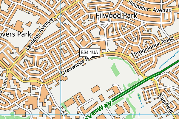 BS4 1UA map - OS VectorMap District (Ordnance Survey) BS4 1UA map - OS VectorMap District (Ordnance Survey)
