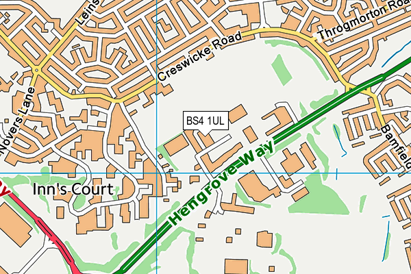 BS4 1UL map - OS VectorMap District (Ordnance Survey)