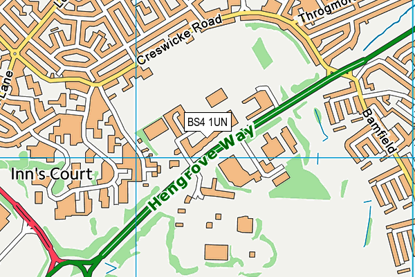 BS4 1UN map - OS VectorMap District (Ordnance Survey) BS4 1UN map - OS VectorMap District (Ordnance Survey)