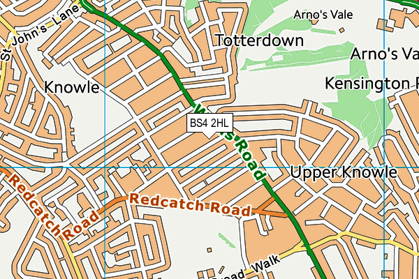 BS4 2HL map - OS VectorMap District (Ordnance Survey) BS4 2HL map - OS VectorMap District (Ordnance Survey)