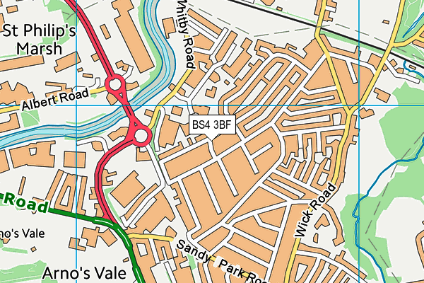 BS4 3BF map - OS VectorMap District (Ordnance Survey) BS4 3BF map - OS VectorMap District (Ordnance Survey)