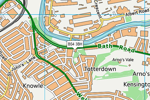 BS4 3BH map - OS VectorMap District (Ordnance Survey) BS4 3BH map - OS VectorMap District (Ordnance Survey)