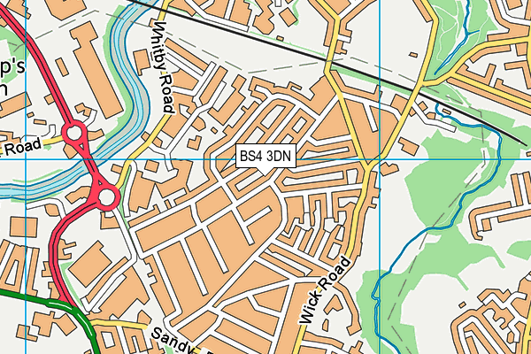 BS4 3DN map - OS VectorMap District (Ordnance Survey) BS4 3DN map - OS VectorMap District (Ordnance Survey)