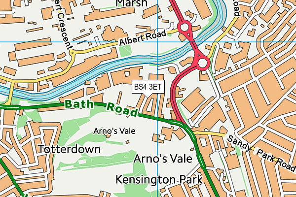BS4 3ET map - OS VectorMap District (Ordnance Survey) BS4 3ET map - OS VectorMap District (Ordnance Survey)