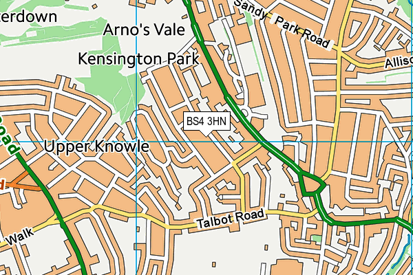 BS4 3HN map - OS VectorMap District (Ordnance Survey) BS4 3HN map - OS VectorMap District (Ordnance Survey)