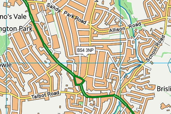 BS4 3NP map - OS VectorMap District (Ordnance Survey) BS4 3NP map - OS VectorMap District (Ordnance Survey)