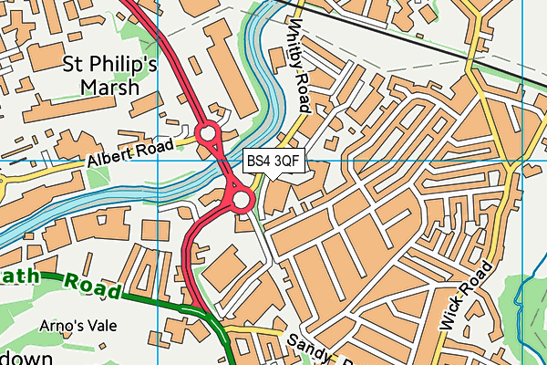BS4 3QF map - OS VectorMap District (Ordnance Survey) BS4 3QF map - OS VectorMap District (Ordnance Survey)