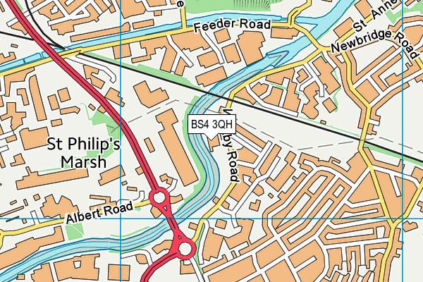 BS4 3QH map - OS VectorMap District (Ordnance Survey) BS4 3QH map - OS VectorMap District (Ordnance Survey)