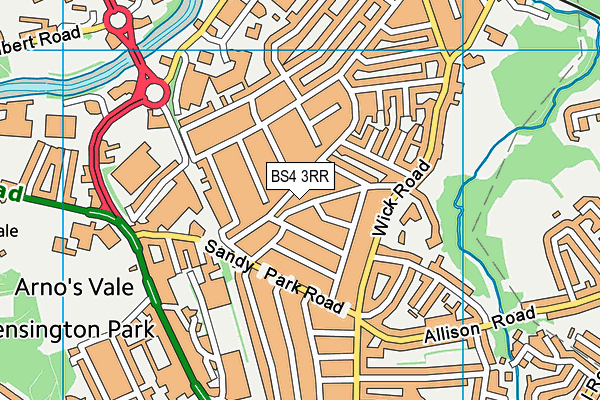 BS4 3RR map - OS VectorMap District (Ordnance Survey) BS4 3RR map - OS VectorMap District (Ordnance Survey)