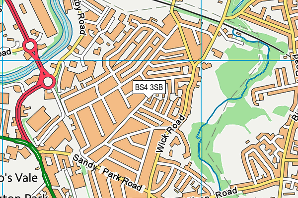 BS4 3SB map - OS VectorMap District (Ordnance Survey) BS4 3SB map - OS VectorMap District (Ordnance Survey)