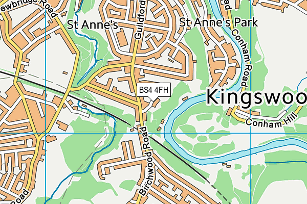 BS4 4FH map - OS VectorMap District (Ordnance Survey) BS4 4FH map - OS VectorMap District (Ordnance Survey)